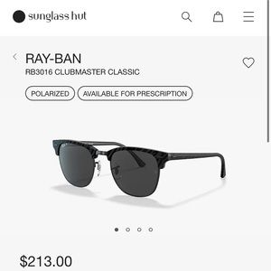 Rayban RB3016 Clubmaster Marble Polarized